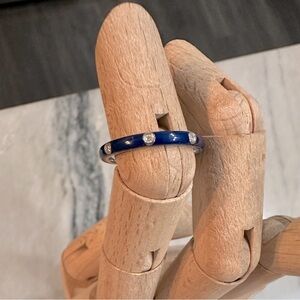*NEVER WORN* EF COLLECTION 3 Diamond Enamel Stacking Ring